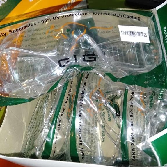 Kacamata Safety Eyewear Cclear Anti Scrat Coating