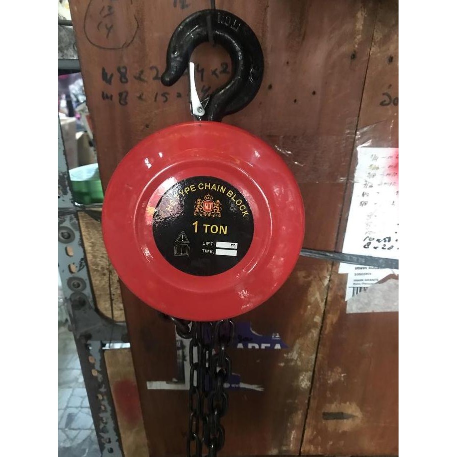 Premium CHAIN BLOCK TAKEL 1 TON 5 METER Promo