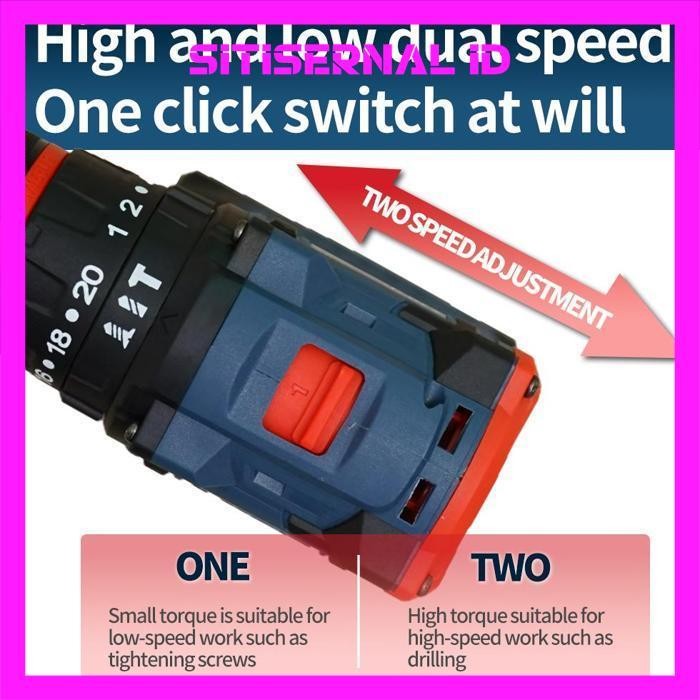 Viral Lucid Lx-60 Cordless Mesinbor 13Mm 2.0A 21V Lithium Battery Impactdrill Brushless Baterai Mura