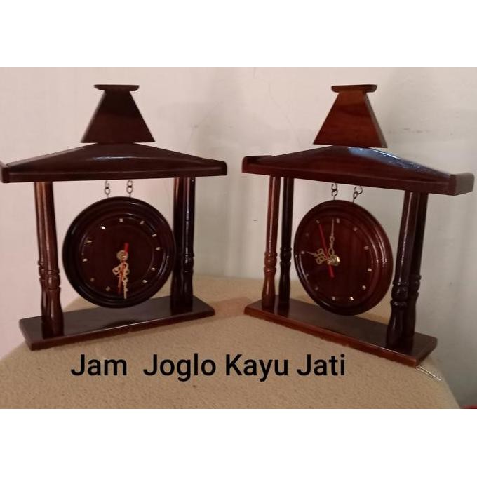 Pajangan Jam Joglo Kayu Jati