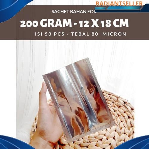 COD kemasan saset aluminium foil 12x18 kemasan makanan alumunium foil kemasan aluminium foil