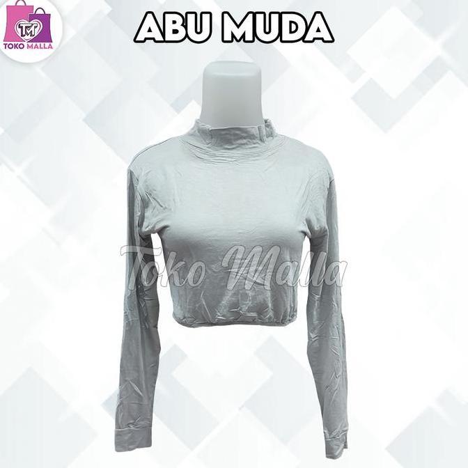 DR142>> Manset Setengah Badan Dalaman Muslimah Lengan Panjang Manset India Tangan Panjang Croptop Wa