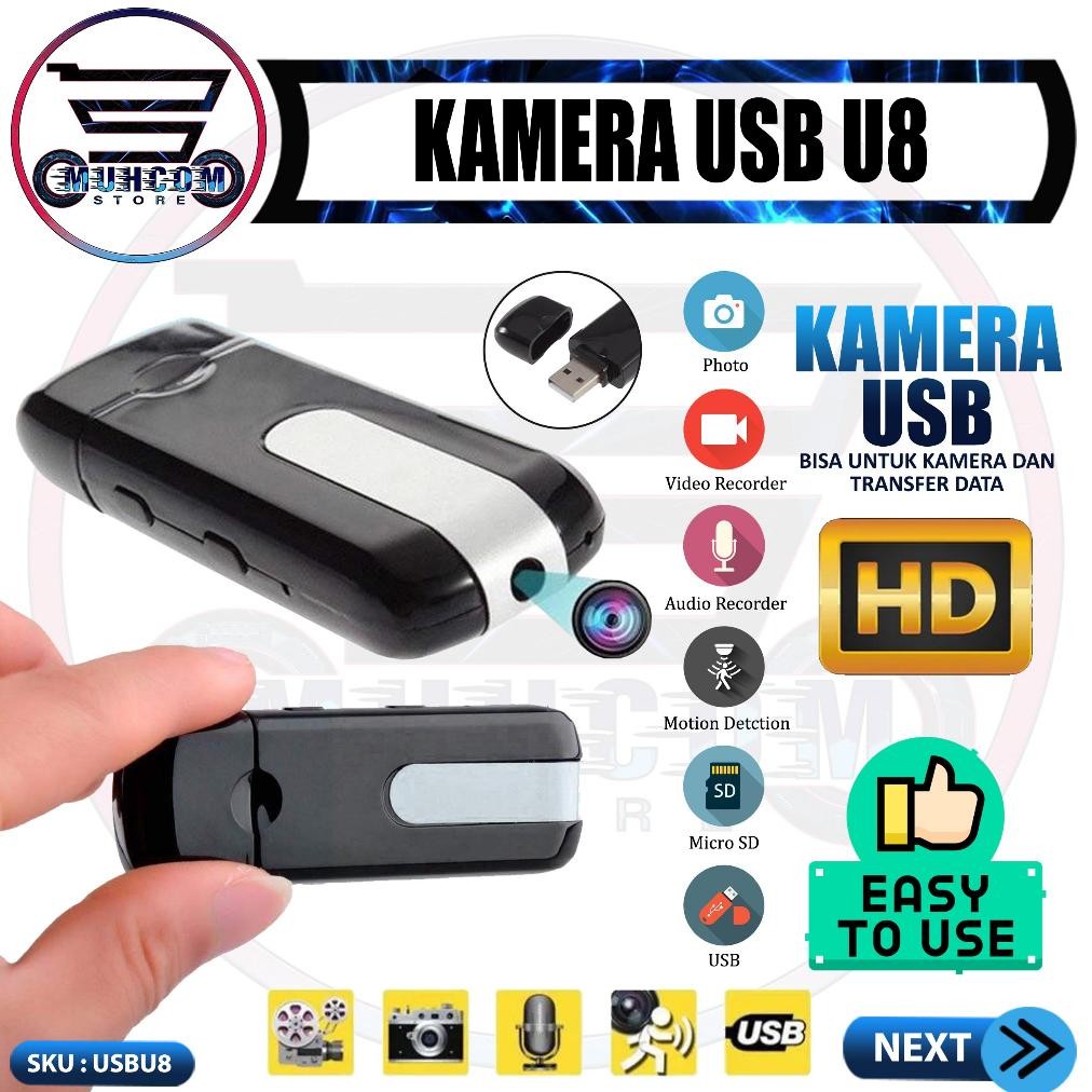 Kamera Pengintai Mini USB Flashdisk Flashdrive U8 Camera HD Pinhole Kamera Mini DV DVR Camcorder Per