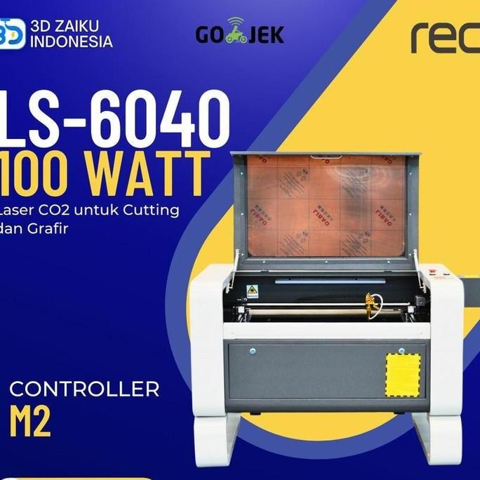 Zaiku CNC LS-6040 100 Watt Laser CO2 Cutting & Engraving without Ruida