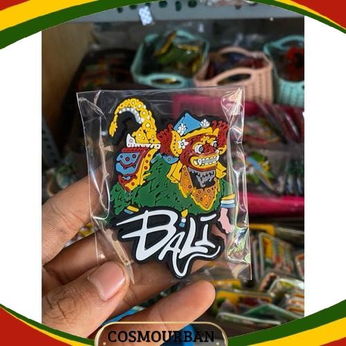 GROSIR Magnet Karet Tradisi Bali - Magnet Karet Barong Bali - Magnet Pulau Bali - Magnet Kulkas Bali