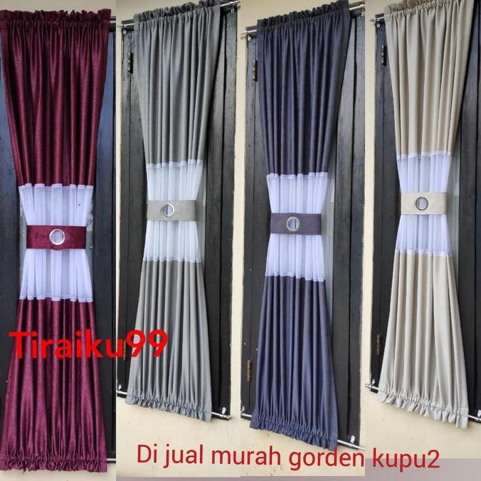 gorden kupu kupu murah minimalis mewah