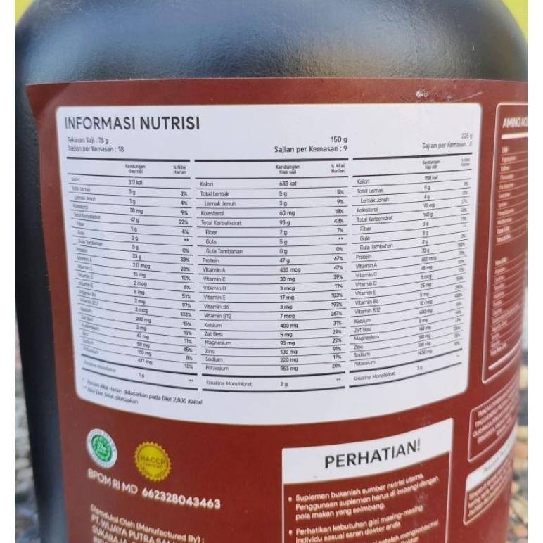 (Promo) Pv Mega Mass Megamass Gainer 3 Lbs 3Lb Lean Weight Gainer Terbaik Bulking Original