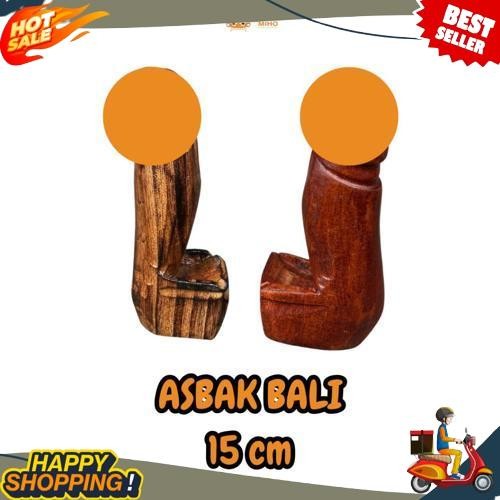 New Asbak Bali Mini 15 cm - asbak rokok bali medium - Asbak Bali Kayu - Dekorasi Asbak Bali