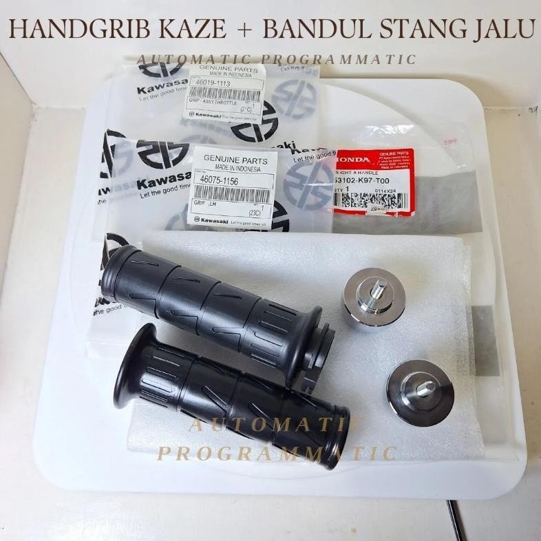 Handgrip Kaze Stang Jalu PCX original - Bandul Stang Jalu motor Chrome Aksesoris motor