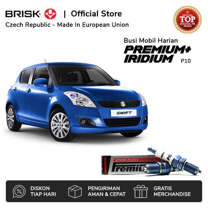 Busi Mobil Suzuki Swift Gx Brisk Premium Iridium P10 Terbaru