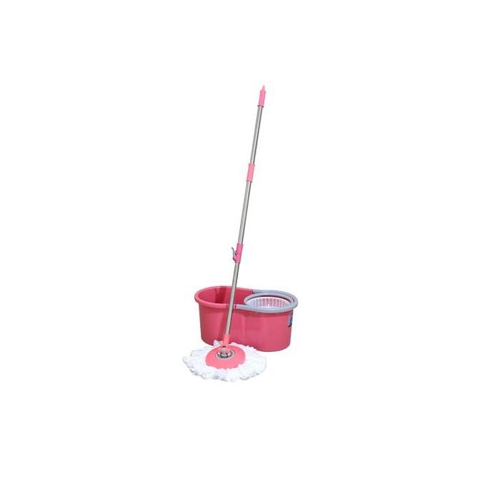 Spin Mop Bm 45 Lion Star Alat Pel Perawatan Rumah Biru Kain Pink Lantai Pembersih Pel  Lantai  Peras