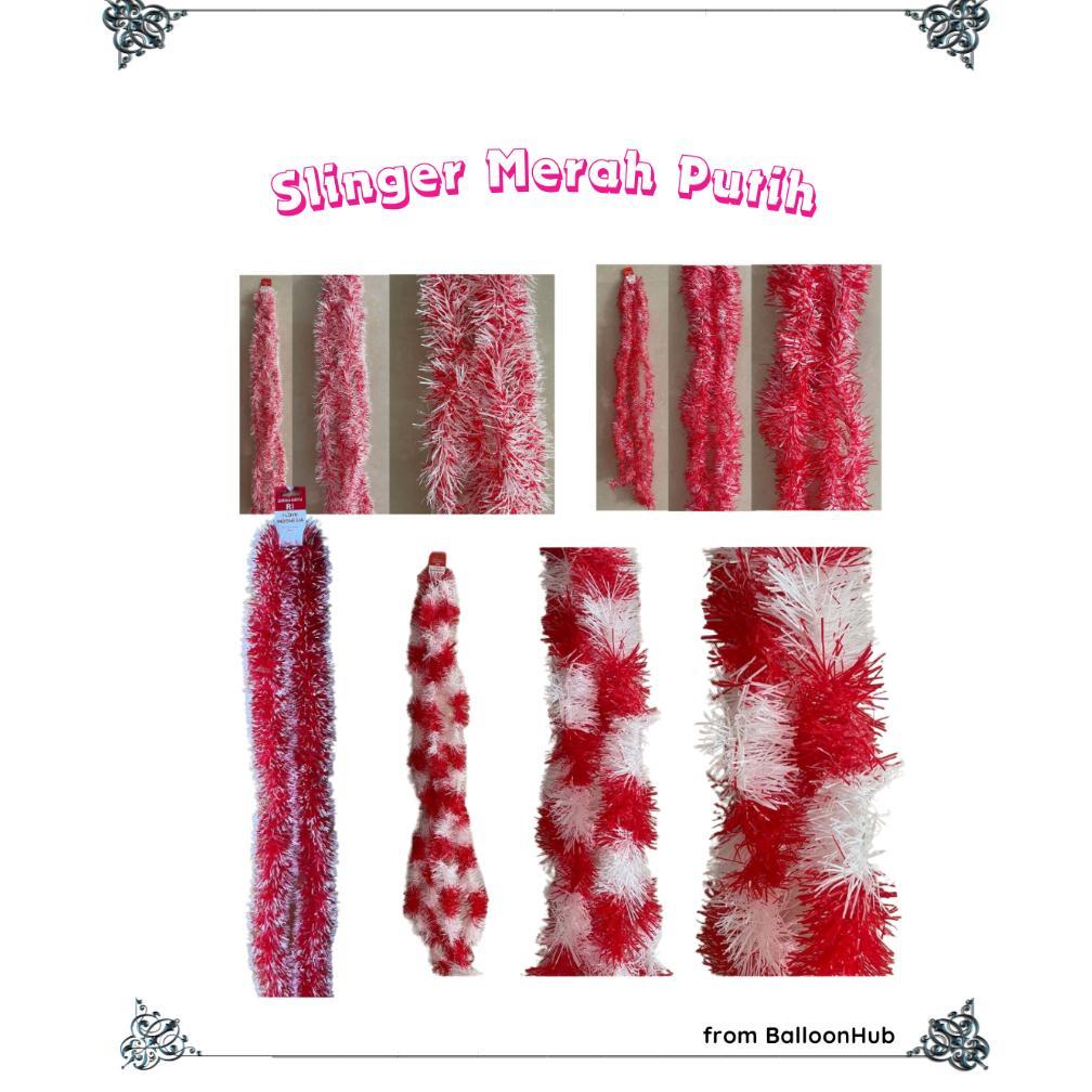 H-4 Eq-77 Slinger Merah Putih / Hiasan Lomba Agustus Slinger Karnaval Hut Ri Dekorasi Hari Kemerdeka