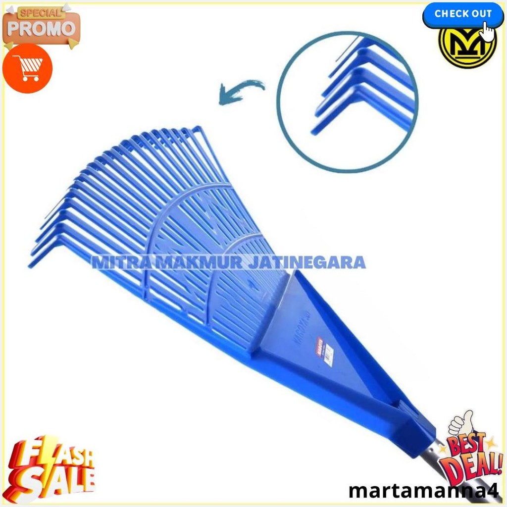 Nagoya Sapu Taman 150Cm Sapu Pembersih Daun Taman Sapu Pantai Sapu Pasir Plastik Gratis Ongkir