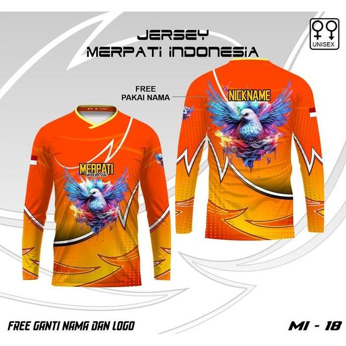 Viral Jersey kaos merpati universal baju merpati free custom lengan panjang