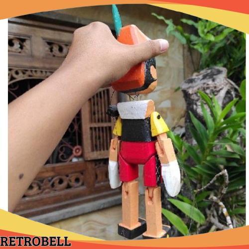 Terlaris Boneka Pinokio - Pinokio - Pinokio Kayu - Mainan Pinokio - Pinokio Gantung - Tali - Dekoras