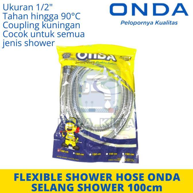 FCHS Shower Hose 100 cm ONDA Selang Shower Fleksibel Kamar mandi