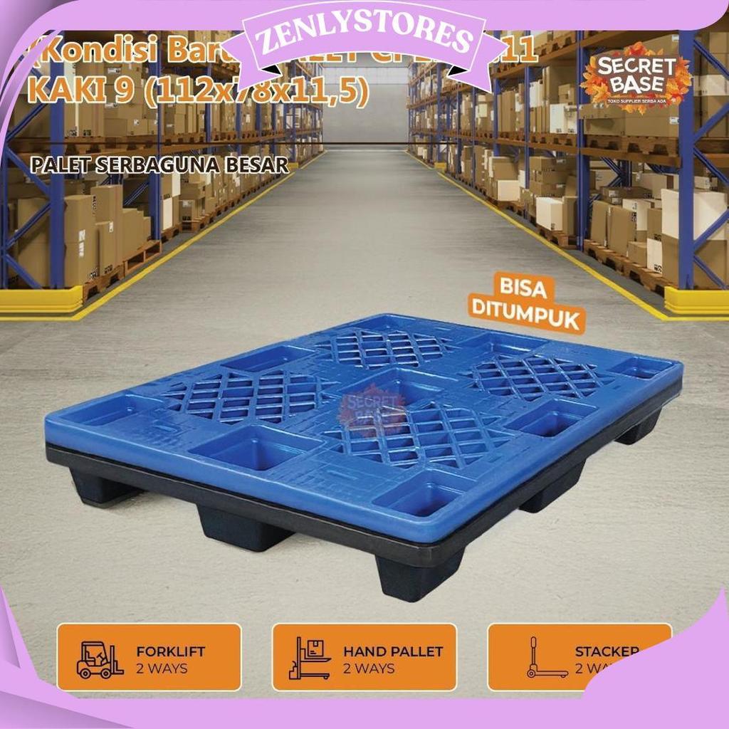 (Kondisi Baru) Palet Cp1178.11 Kaki 9 (112X78X11,5) - Dipan Tempat Tidur / Alas Tatakan Kasur / Pall