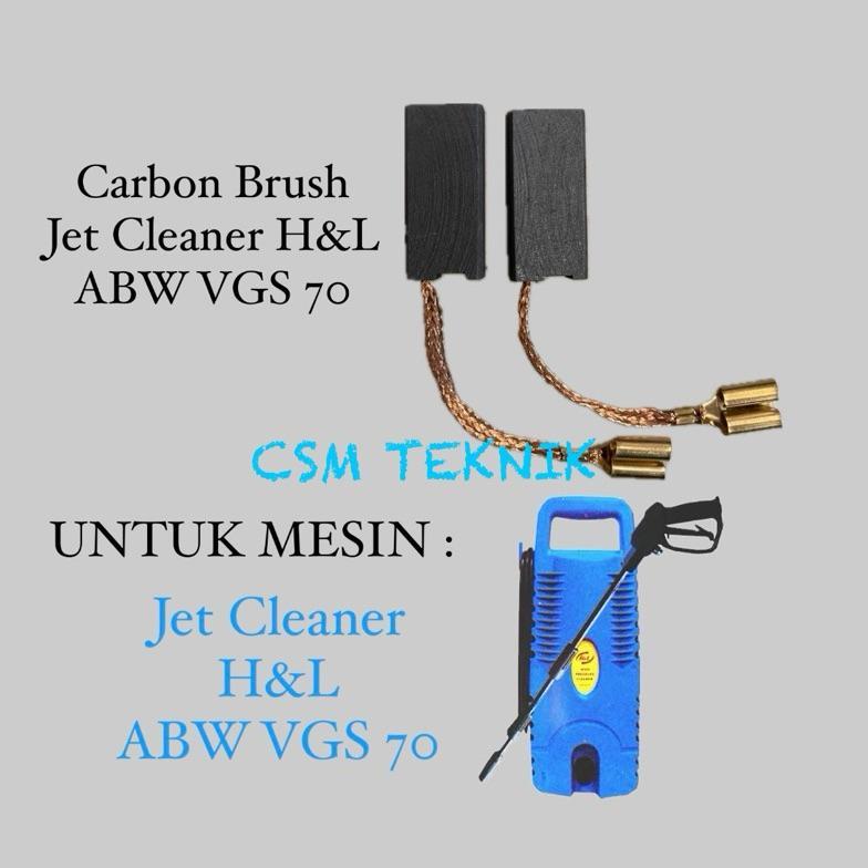 Terbaru CARBON BRUSH ARANG MESIN JET CLEANER ABW VGS 70 ARENG MESIN JET CLEANER H&L ABW VGS 70 