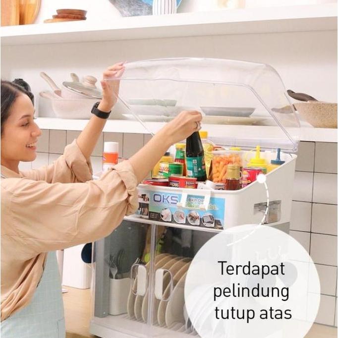 Rak Piring Olymplast Kitchen Storage Lemari Piring Olymplast OKS Dapur