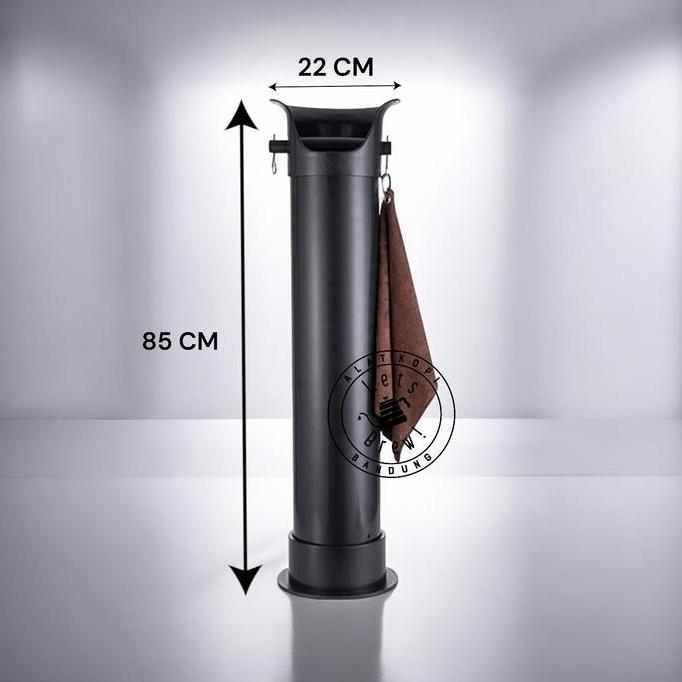 Knock Box Stand / Wadah Ampas Kopi Tinggi / Knock Box Tall Standing