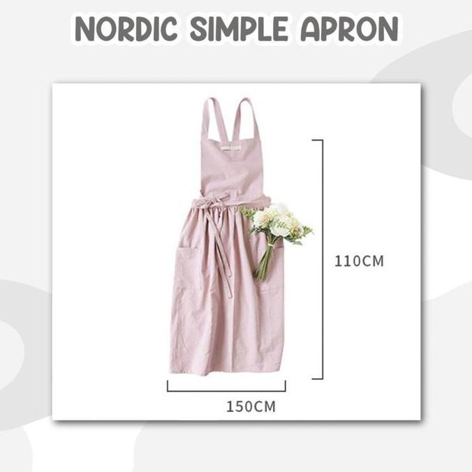 Nordic Simple Apron / apron / celemek korea