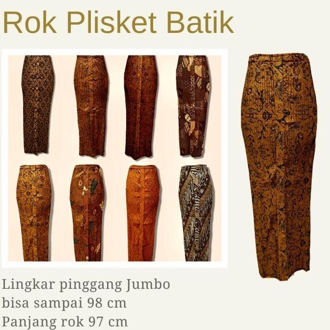 Kain Kebaya / Rok Plisket Batik / Rok Kebaya GJ