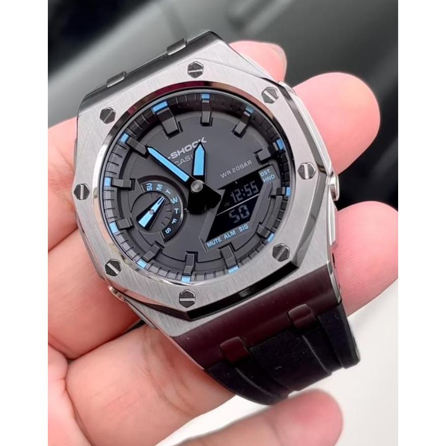 g-shock ga-2100 custom oak rubber original