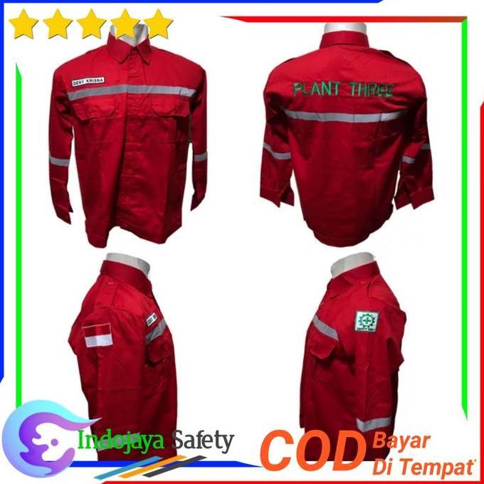 Baju Safety Lengan Panjang Logo K3 - Wearpack Safety Atasan