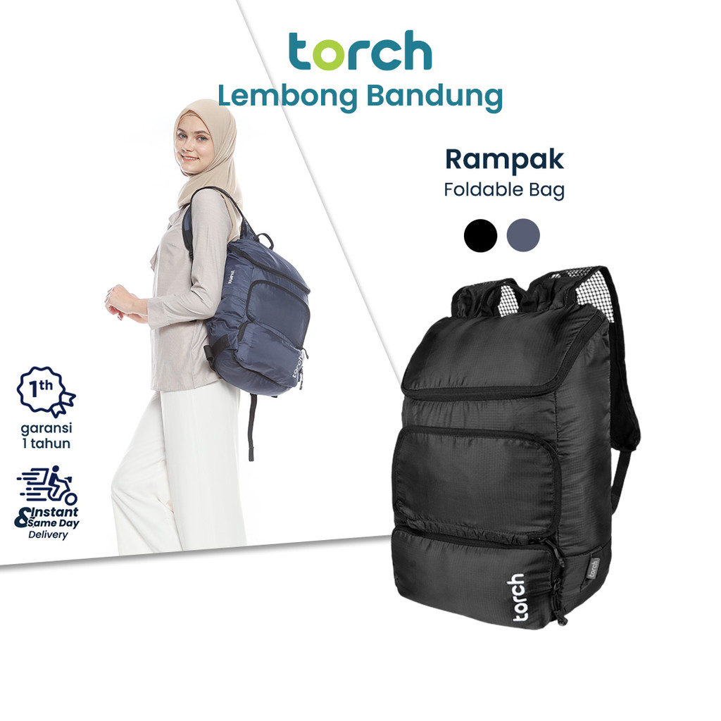 TORCH Rampak Foldable Backpack 2 in 1 Tas Outdoor Waterproof