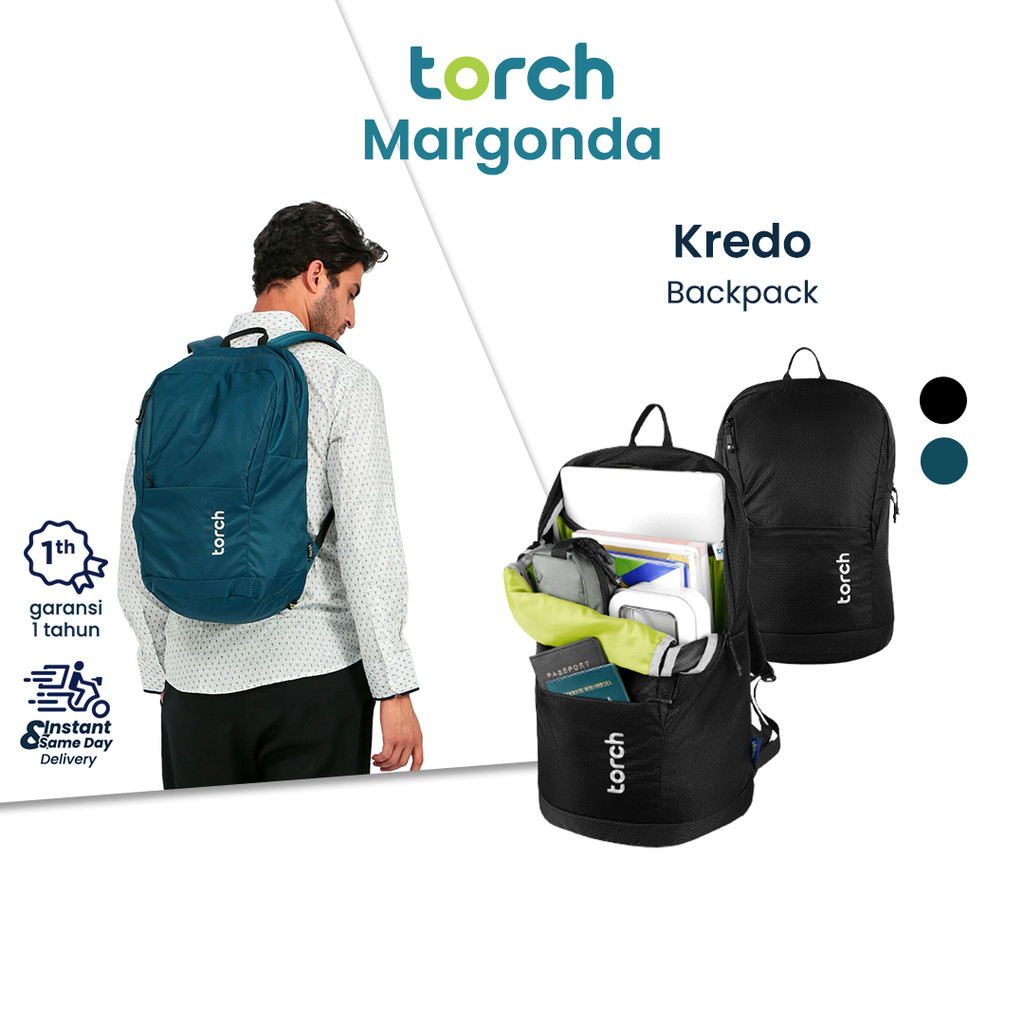 TORCH Kredo Backpack Laptop 17 inch Tas Ransel Kuliah Kerja