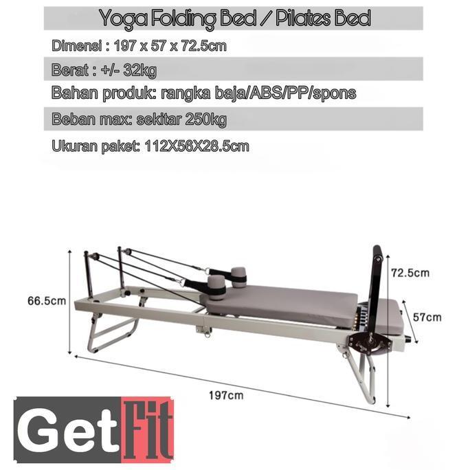 Ranjang Pilates / Pilates Folding Bed / Yoga Folding Bed