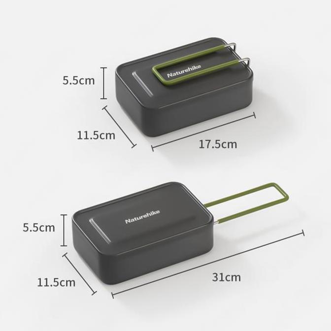 Kotak Makan Naturehike NH21CJ011 Aluminium Alloy Lunch Box