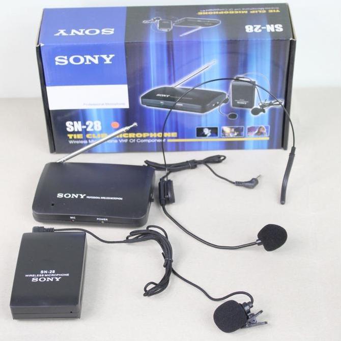 Mic bando + mic jepit CLIP ON wireless Sony SN-28