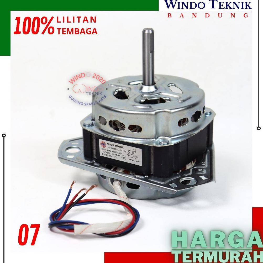 DINAMO PENCUCI WASH MESIN CUCI 2 TABUNG GULUNGAN TEMBAGA 100% UNIVERSAL | MOTOR DINAMO PENCUCI SANYO