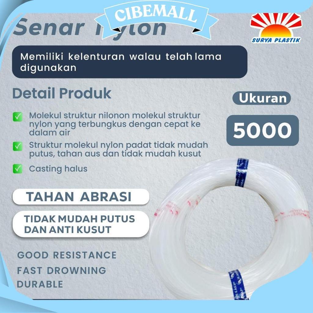 Senar Cap Ikan Kakap  Ukuran 5000 (140)  Per Roll /Tali Senar Pancing / Senar Layangan Ori