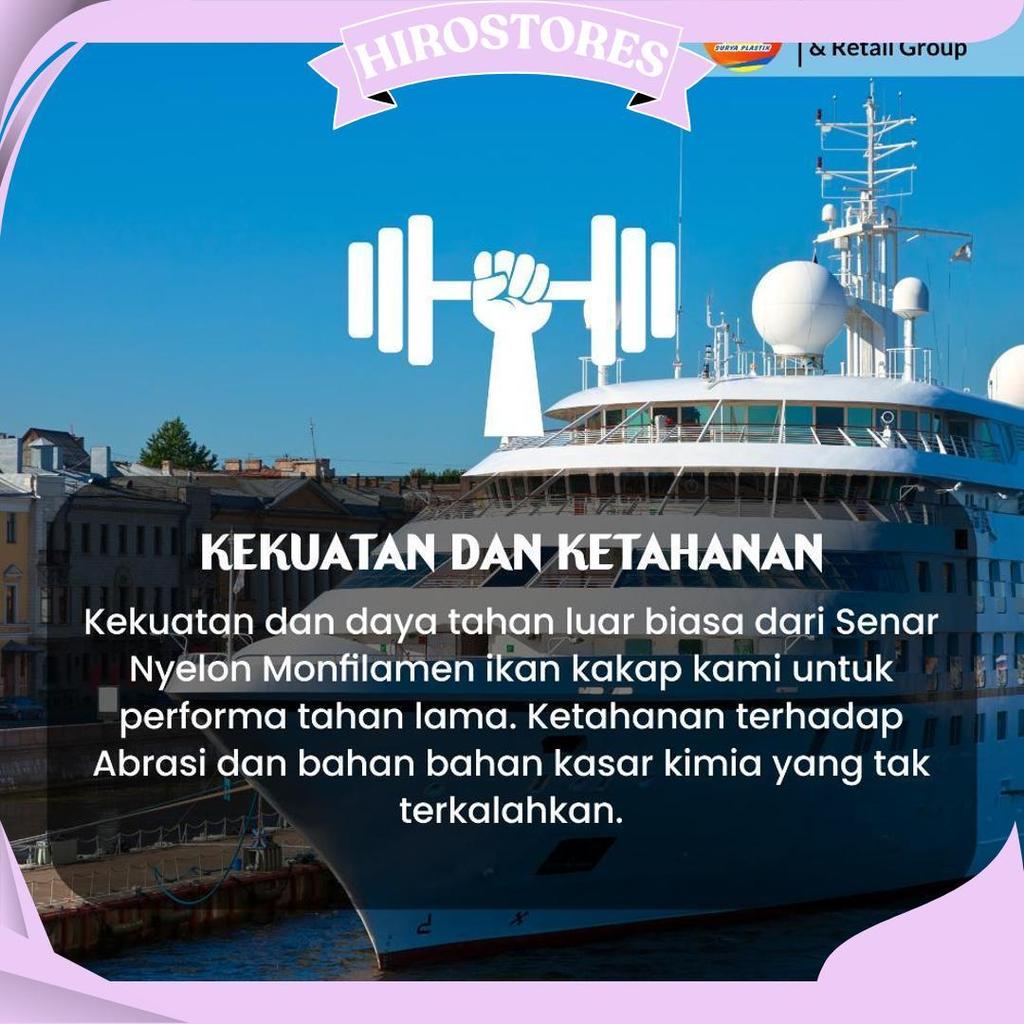 Senar Cap Ikan Kakap  Ukuran 2500 (110)  Per Roll /Tali Senar Pancing / Senar Layangan Ori