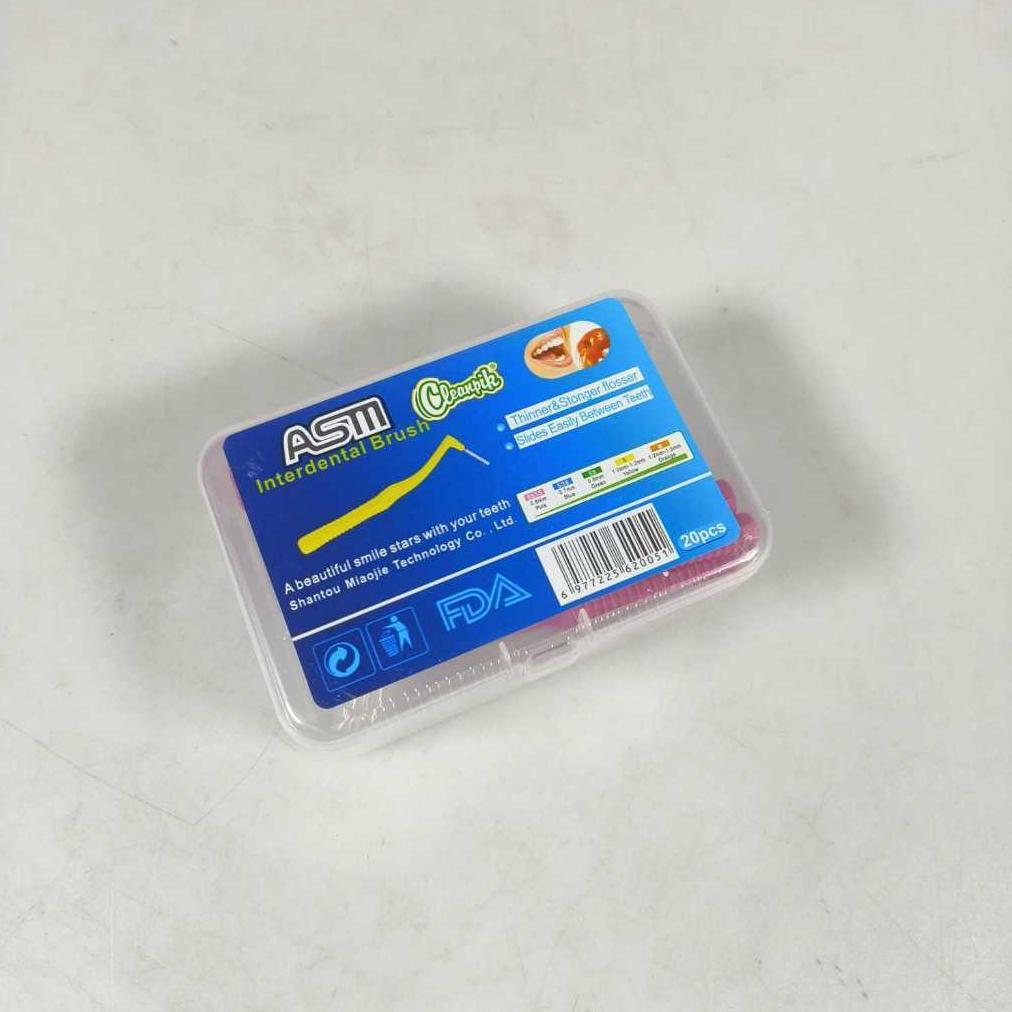 ASM Interdental Brush Orthodontics Pembersih Gigi 20 PCS 0.6mm - T-06
