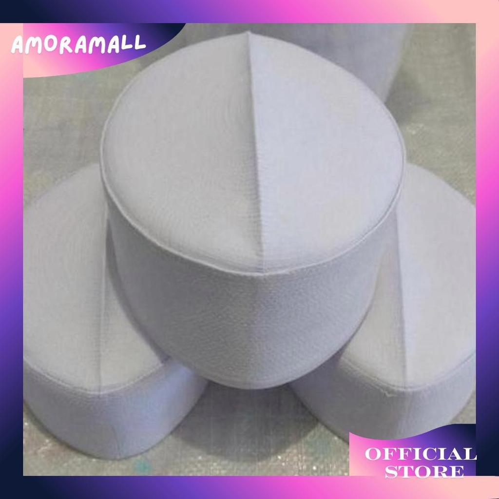 Songko Kopiah Haji Peci Batok Peci Putih Tinggi 8Cm Gratis Ongkir