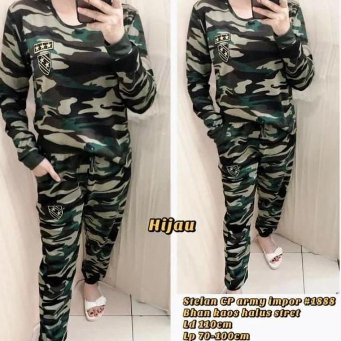 DF239>> setelan senam bintang army sport / setelan olahraga wanita / pakaian olahraga perempuan pink