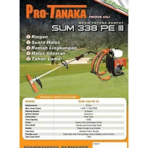 NEW Mesin potong rumput ProTanaka (Pro Tanaka) sum 338 pe iii