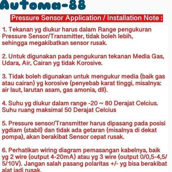 Pressure Transmitter Dc 5V Sensor Tekanan 0-30 Psi 30Psi 3 Wire