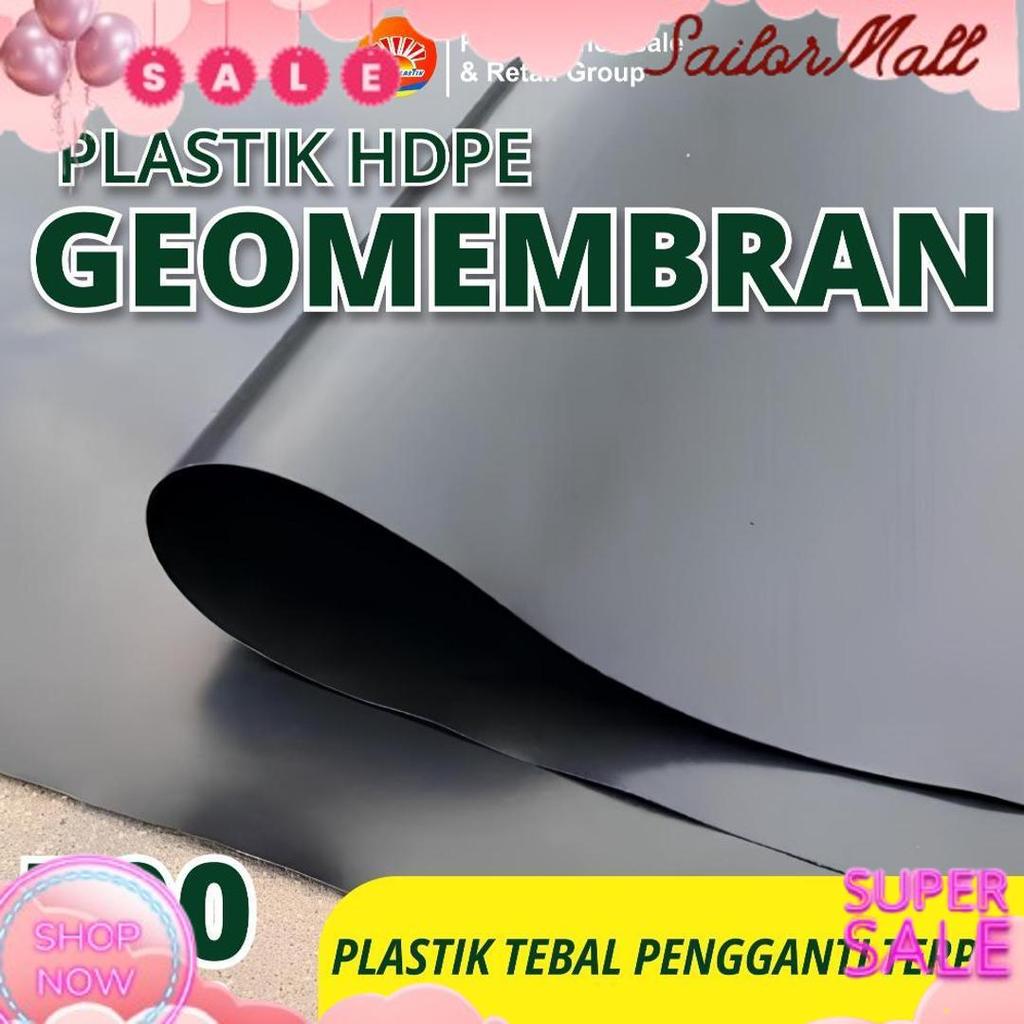 Gercep GEOMEMBRAN HDPE TEBAL 500 MICRON LEBAR 5 METER