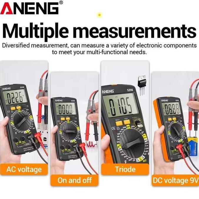 Multitester Mini Digital Multi Avo Meter Tester Listrik