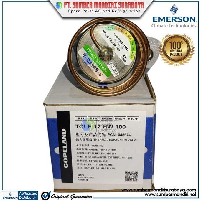 EXPANSI EMERSON COPELAND TCLE 12 HW 100 / EXPANSION VALVE TCLE12HW ORIGINAL DAN TERPERCAYA