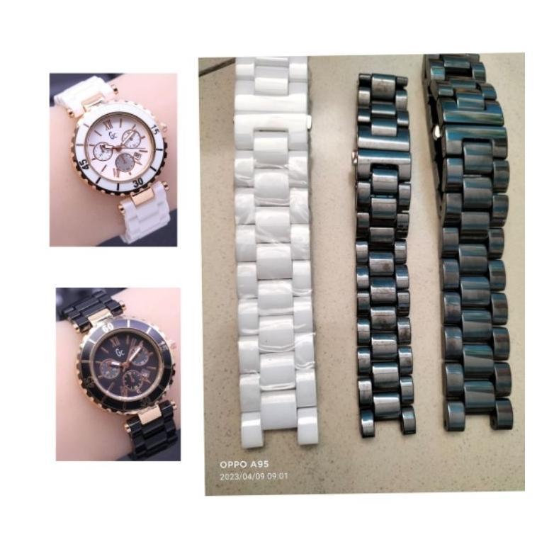 Rantai Keramik Jam GC Guess Collection Original Ukuran 16mm dan 20mm Aksesoris jam tangan