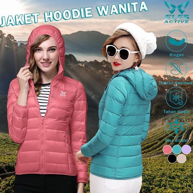 Elfs Active PUFFIN Down Hoodie - Jaket Bulu Angsa Wanita Ultralight UL Outdoor MRS