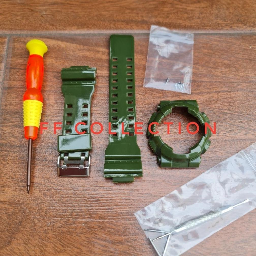 TALI / STRAP JAM TANGAN KWALITAS ORIGINAL GESPER GOLD  CASIO G-SHOCK GA-100 GA-110 GA-120 GA-200 GA-