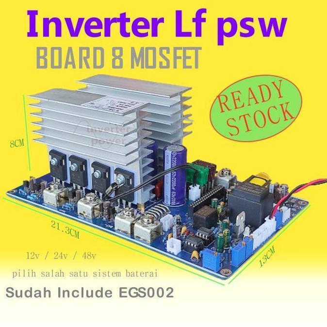 Kit Inverter PSW EGS002 DC to AC 220V Inverter 8mosfet TO-247