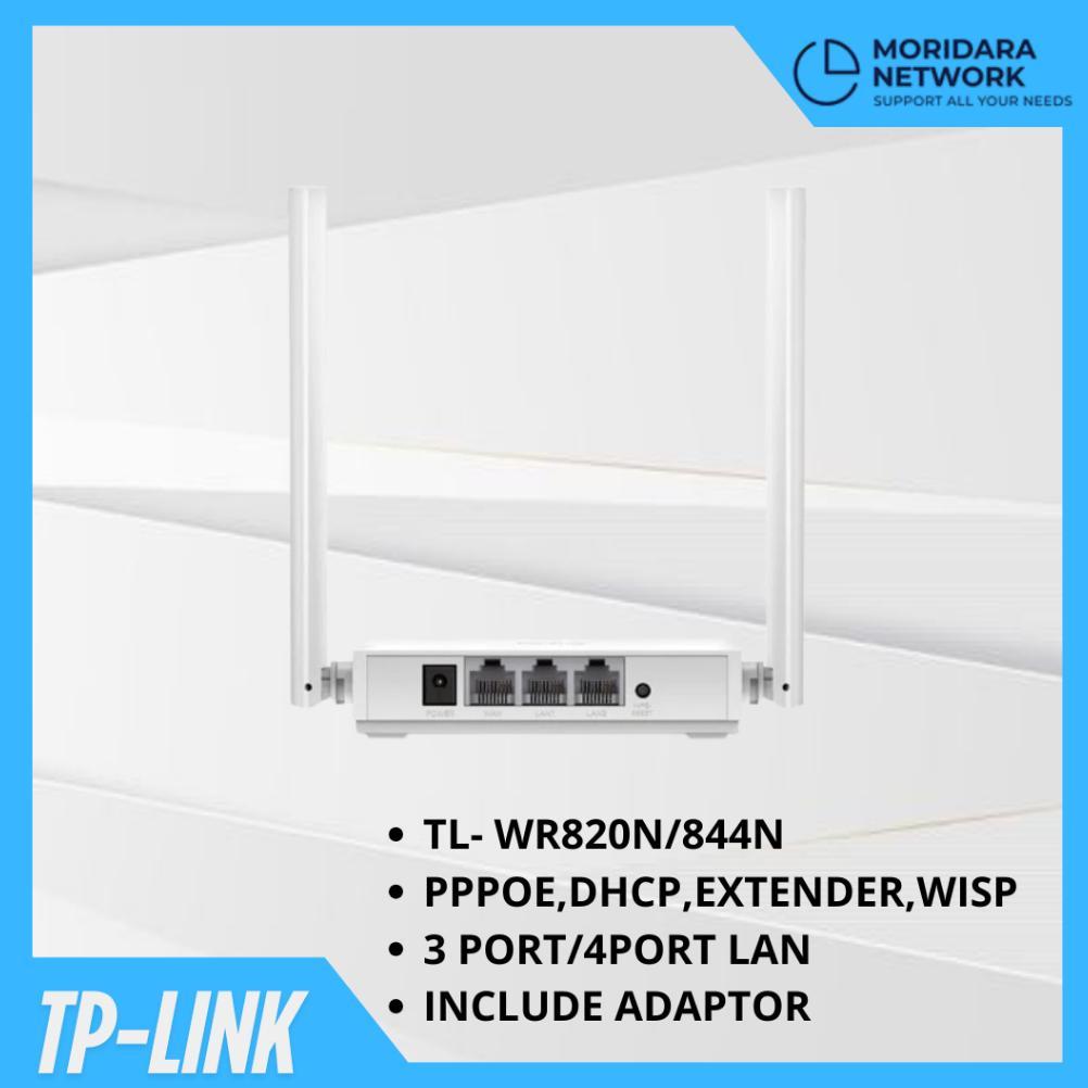 TP-Link TL-WR820N/WR844N Router 300Mbps WiFi - Enhanced Connectivity Solution (Bekas Migrasi) + Adap