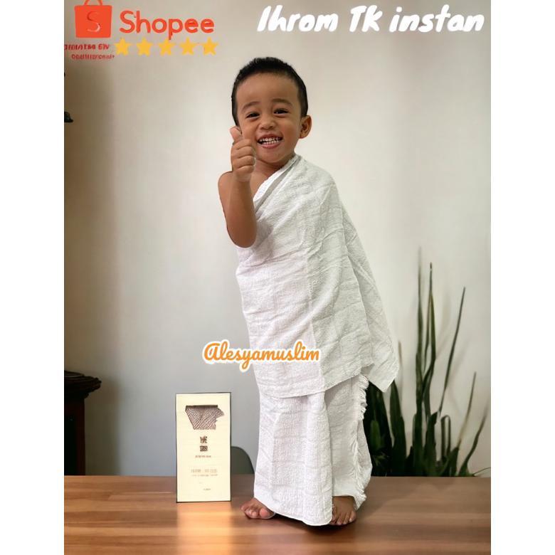 Kain Ihrom Instan Anak TK / KAIN IHRAM ANAK TK instan/PAUD INSTANT TERLARIS TERMURAH, BAJU MANASIK B